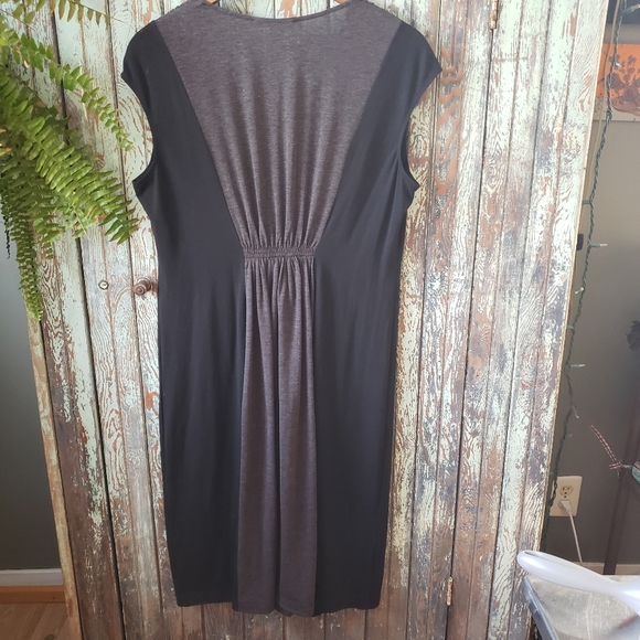 Coldwater Creek black/gray dress size LP - Picture 5 of 5